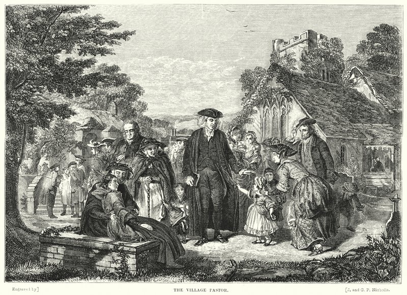 A falu lelkésze alkotó: William Powell after Frith