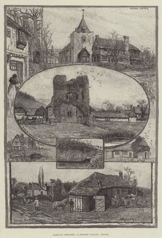 Rambling Sketches, Kentish Village, Otford alkotó: William Rainey