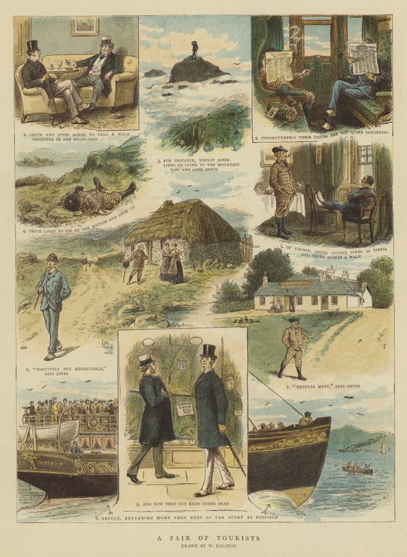 Egy pár turista (chromolitho) alkotó: William Ralston