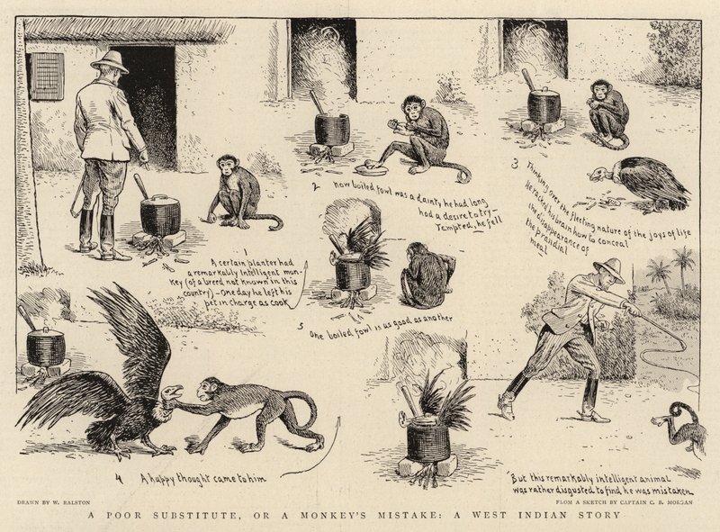 Egy szegény helyettesítő, vagy egy majom tévedése, egy nyugat-indiai történet alkotó: William Ralston