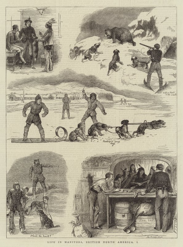 Élet Manitobában, Brit Észak-Amerikában, I alkotó: William Ralston