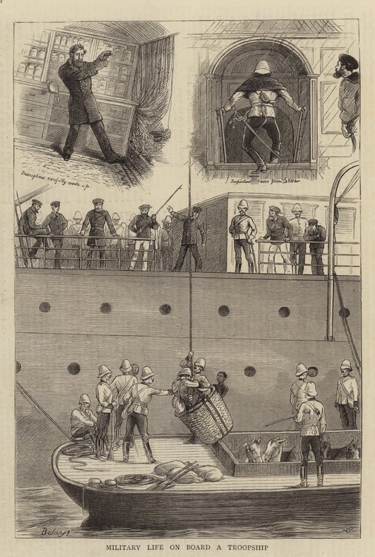 Katonai élet a csapat fedélzetén alkotó: William Ralston