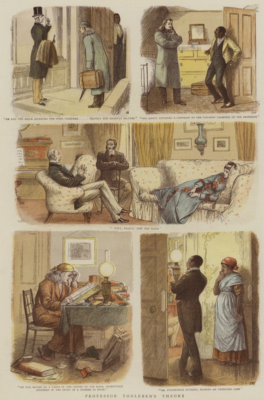 Todleben professzor elmélete (chromolitho) alkotó: William Ralston