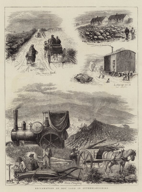 Bog Land helyreállítása Sutherlandshire-ben alkotó: William Ralston