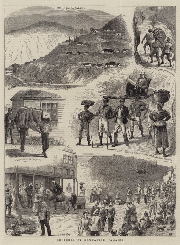 Vázlatok a jamaicai Newcastle-ben alkotó: William Ralston