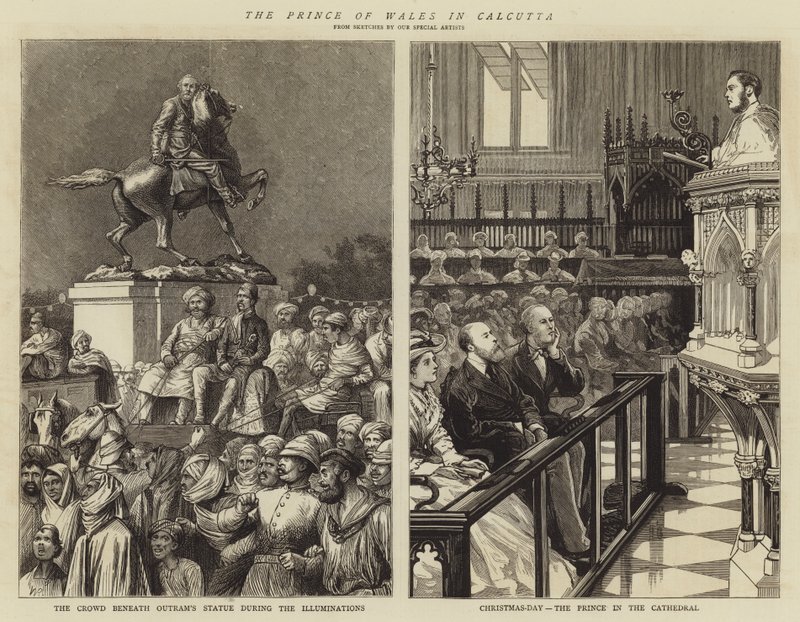 A walesi herceg Kalkuttában alkotó: William Ralston