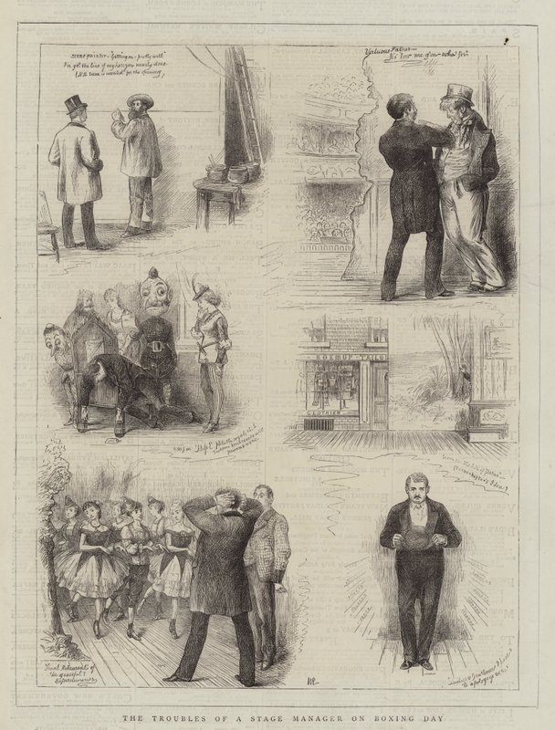 Egy színpadi menedzser gondjai a Boxing Day-en alkotó: William Ralston
