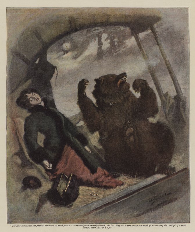 Egy éjszaka a szakadékon (chromolitho) alkotó: William Small