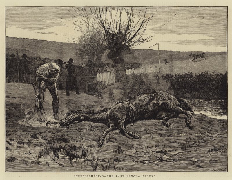 Akadályfutás, az utolsó kerítés, után alkotó: William Small