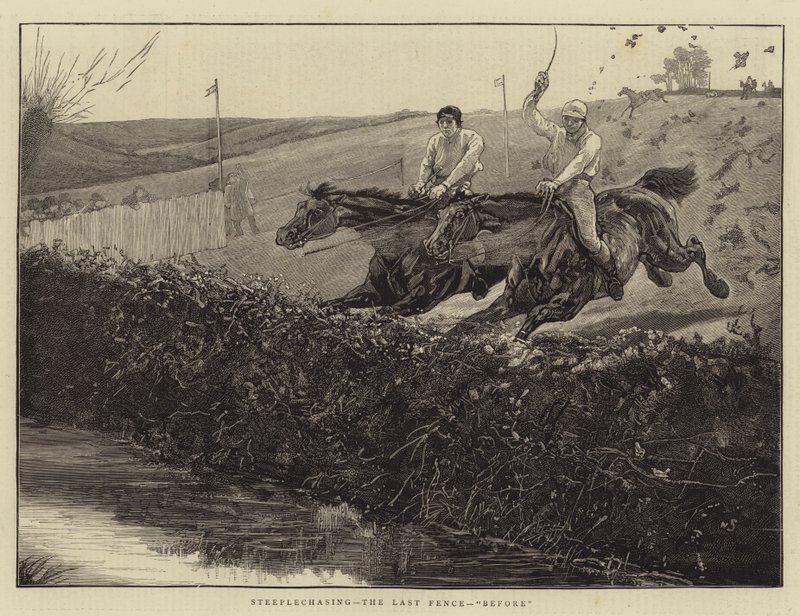 Akadályhajtás, Az utolsó kerítés, Előtte alkotó: William Small