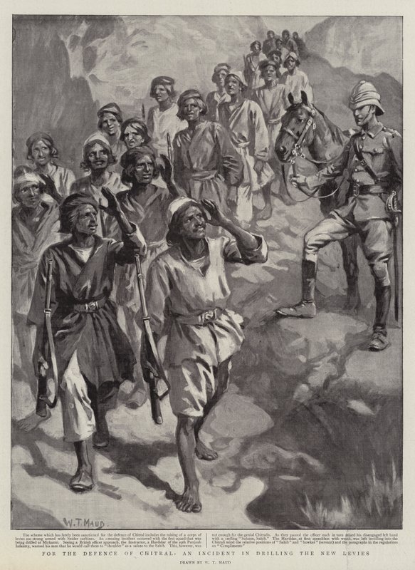 Chitral védelmében, egy incidens az új illetékek kifúrásakor alkotó: William T. Maud