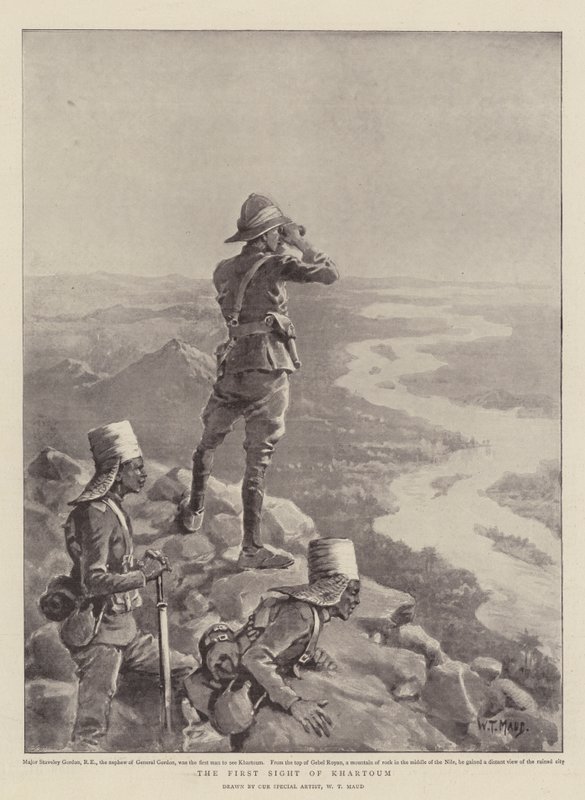 Kartúm első látképe alkotó: William T. Maud