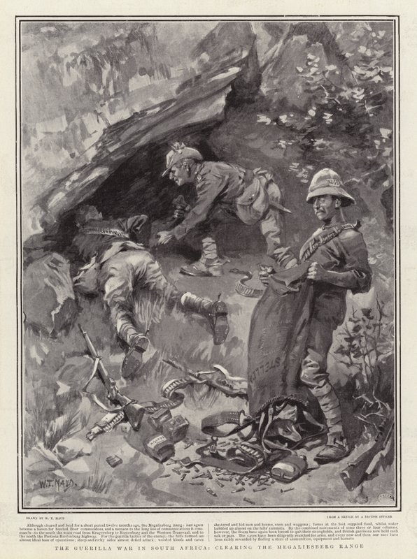A gerillaháború Dél-Afrikában, a Megaliesberg-hegység megtisztítása alkotó: William T. Maud