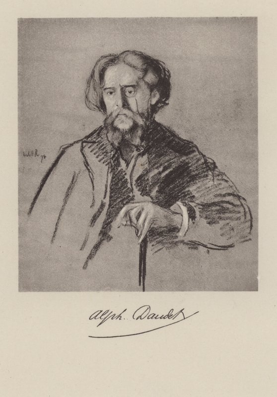 Alphonse Daudet francia regényíró alkotó: William after Rothenstein