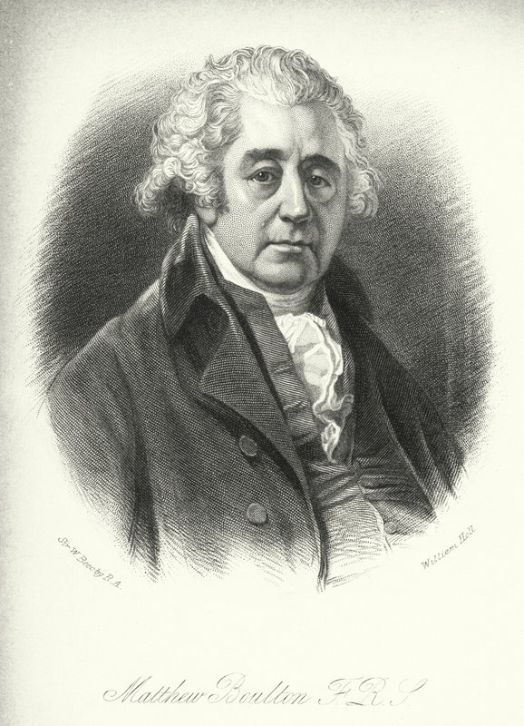 Matthew Boulton, FRS (metszet) alkotó: William (after) Beechey