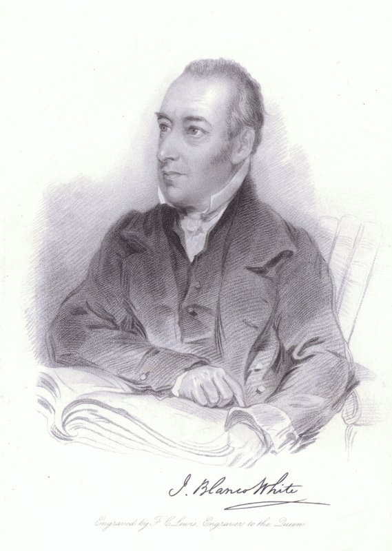 Joseph Blanco White spanyol teológus és költő (metszet) alkotó: William (after) Behnes