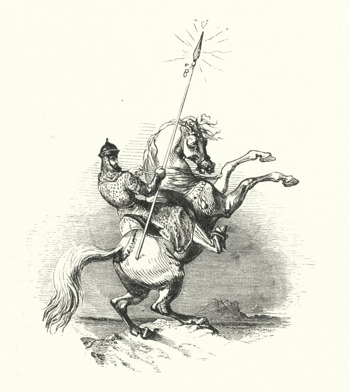 Horseman of Bras (metszet) alkotó: William (after) Harvey