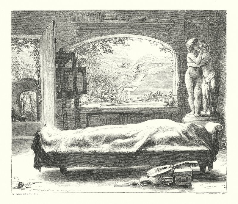Az elhagyott ház (metszet) alkotó: William (after) Mulready