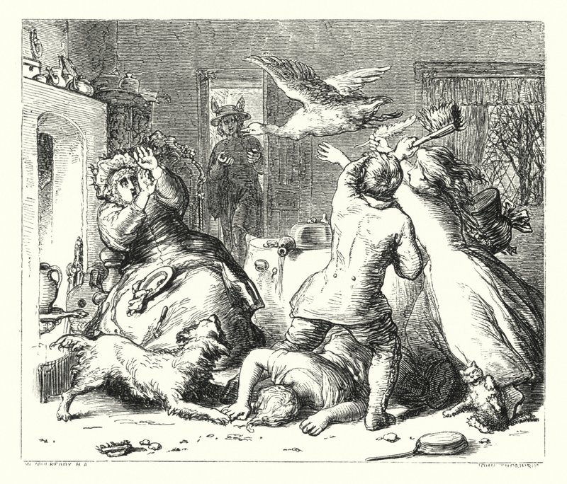 A liba (metszet) alkotó: William (after) Mulready