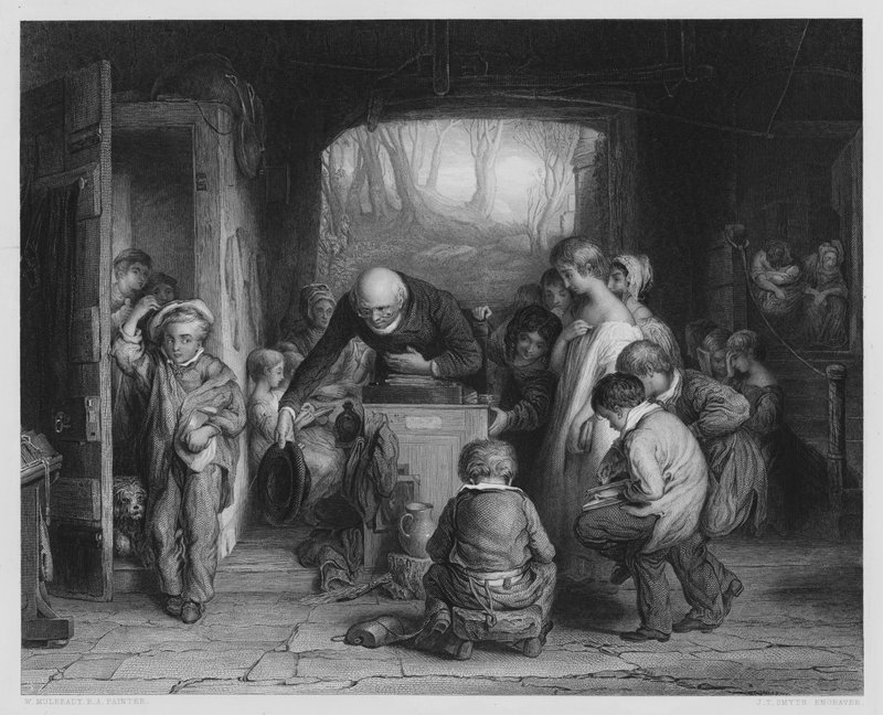 The Last In, a Vernon Gallery képéről (metszet) alkotó: William (after) Mulready