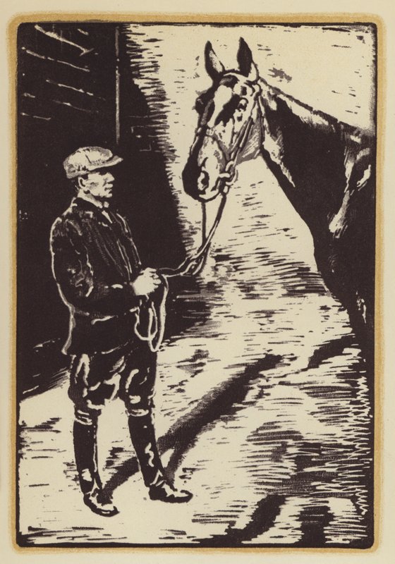 Illusztráció egy rókavadász ember emlékirataihoz, Siegfried Sassoon (fametszet) alkotó: William (after) Nicholson