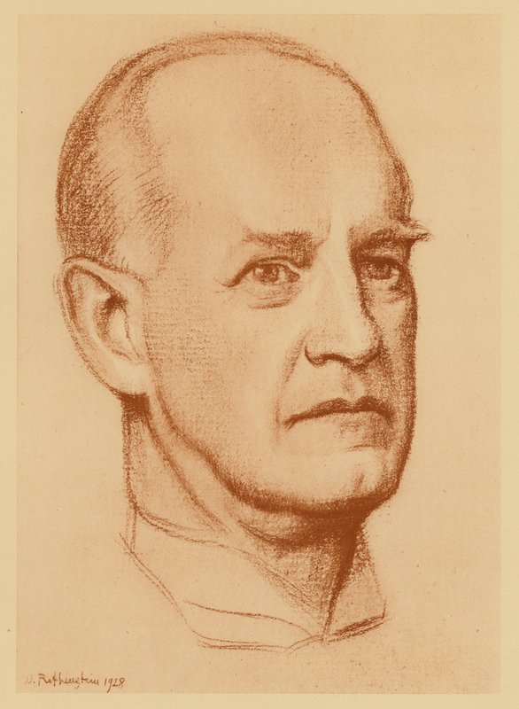 John Galsworthy portréja (litográfia) alkotó: William (after) Rothenstein