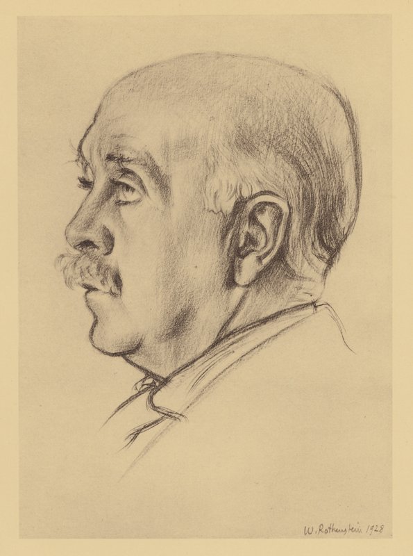 Max Beerbohm portréja (litográfia) alkotó: William (after) Rothenstein