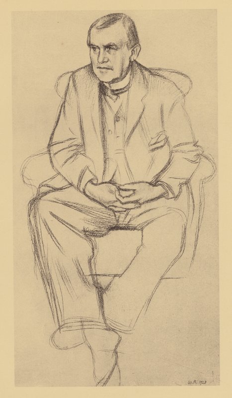 Philip Wilson Steer portréja (litográfia) alkotó: William (after) Rothenstein