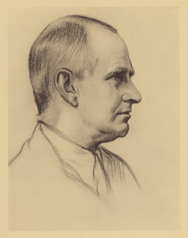 A S Eddington professzor portréja (litográfia) alkotó: William (after) Rothenstein