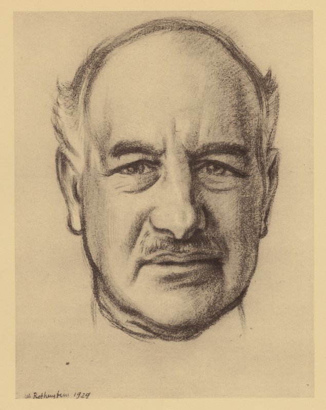 Lord Melchett of Landford portréja (litográfia) alkotó: William (after) Rothenstein