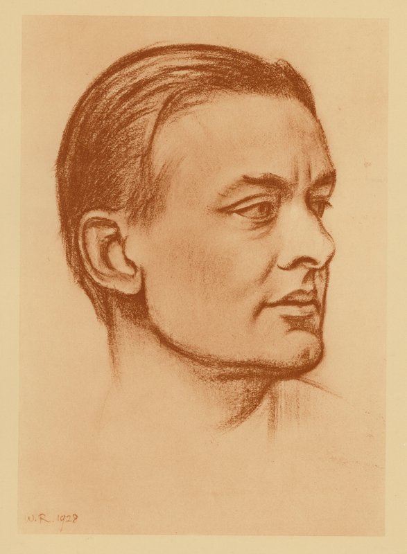 T S Eliot portréja (litográfia) alkotó: William (after) Rothenstein