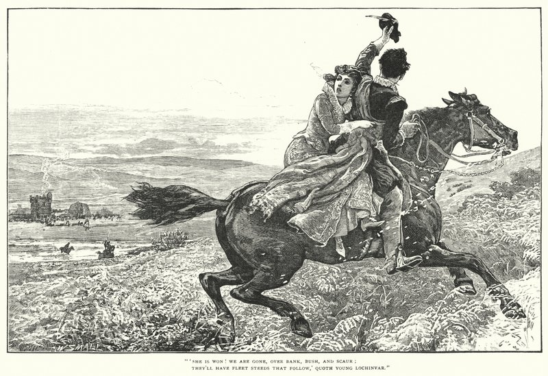 Lochinvar (metszet) alkotó: William (after) Small