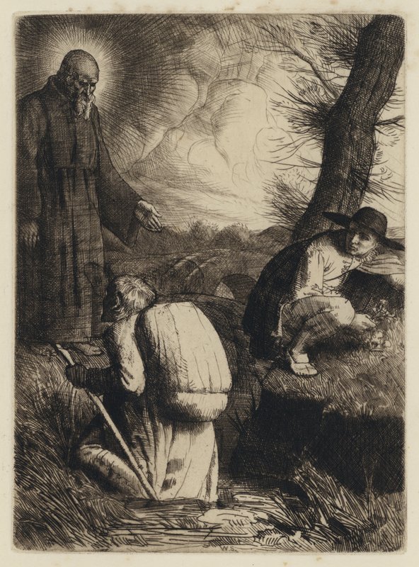 Bunyan zarándoka: A levertség sloughja (rézkarc) alkotó: William (after) Strang