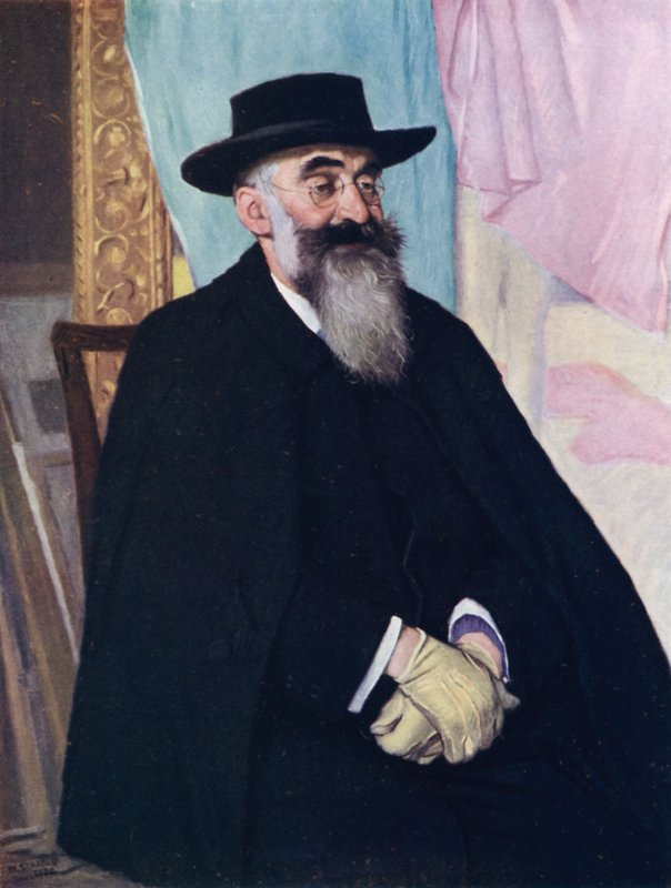 Lucien Pissarro portréja (színes litó) alkotó: William (after) Strang