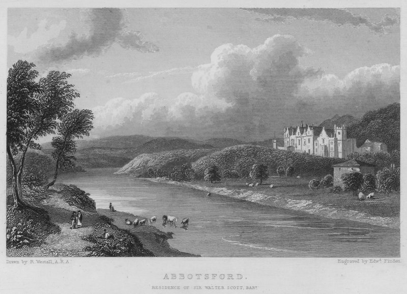 Abbotsford, Sir Walter Scott rezidenciája, Baronet (metszet) alkotó: William (after) Westall