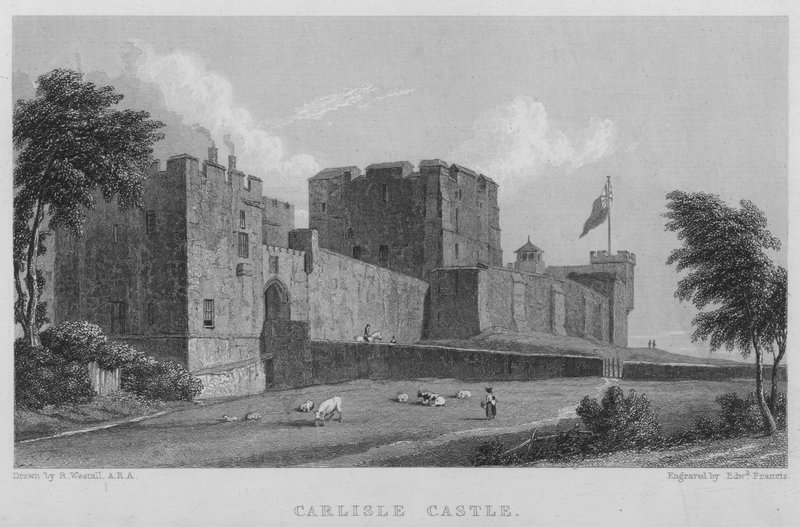 Carlisle kastély (metszet) alkotó: William (after) Westall