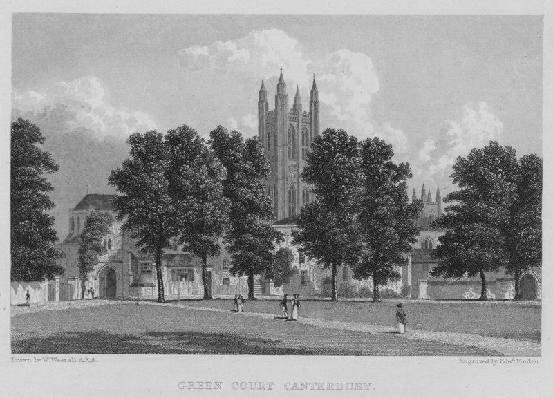 Green Court, Canterbury (metszet) alkotó: William (after) Westall