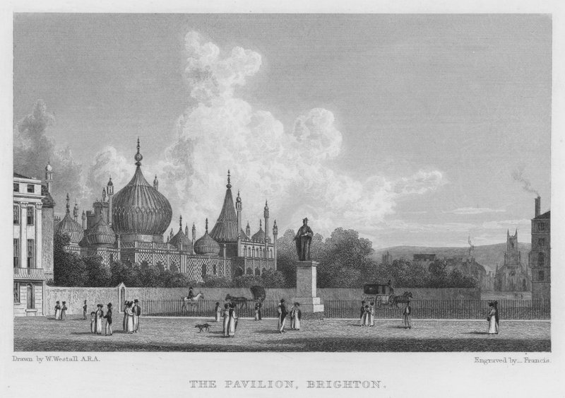 A pavilon, Brighton (metszet) alkotó: William (after) Westall