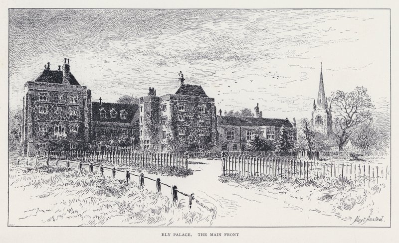 Ely-palota, The Main Front (metszet) alkotó: William Alexander Ansted