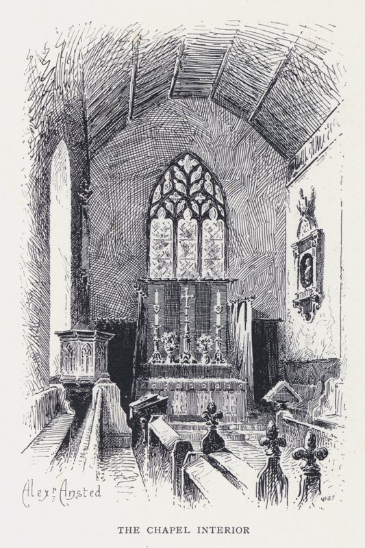 A kápolna belseje (metszet) alkotó: William Alexander Ansted