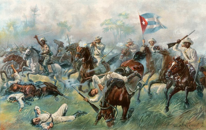 A desmayói csata - "A kubai balaklava" alkotó: William Allen Rogers