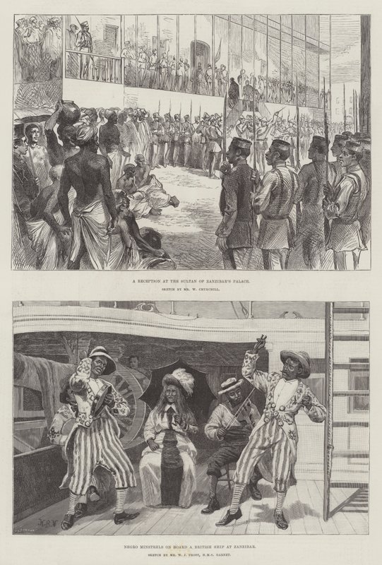 Vázlatok Zanzibárról alkotó: William Barnes Wollen