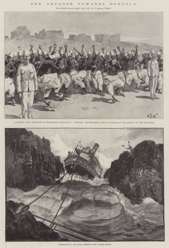 Haladás Dongola felé alkotó: William Barnes Wollen