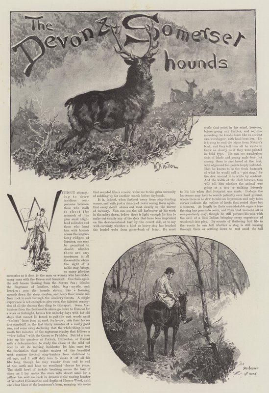 A Devon és Somerset Hounds alkotó: William Barnes Wollen
