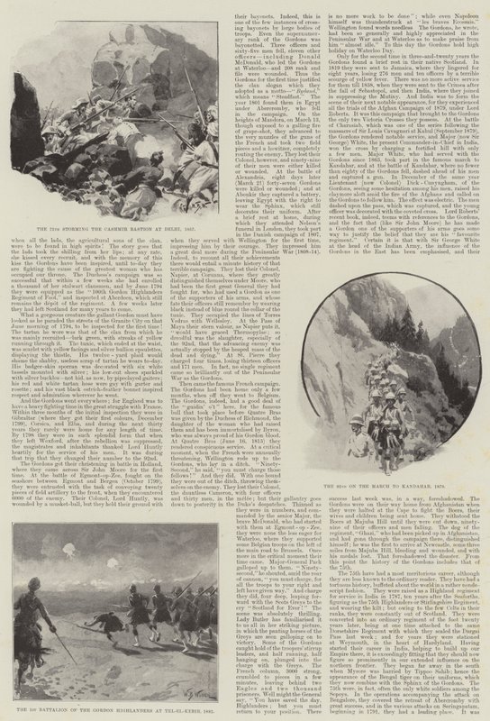 A Gordon-felvidékiek és a múlt harcos tetteik alkotó: William Barnes Wollen