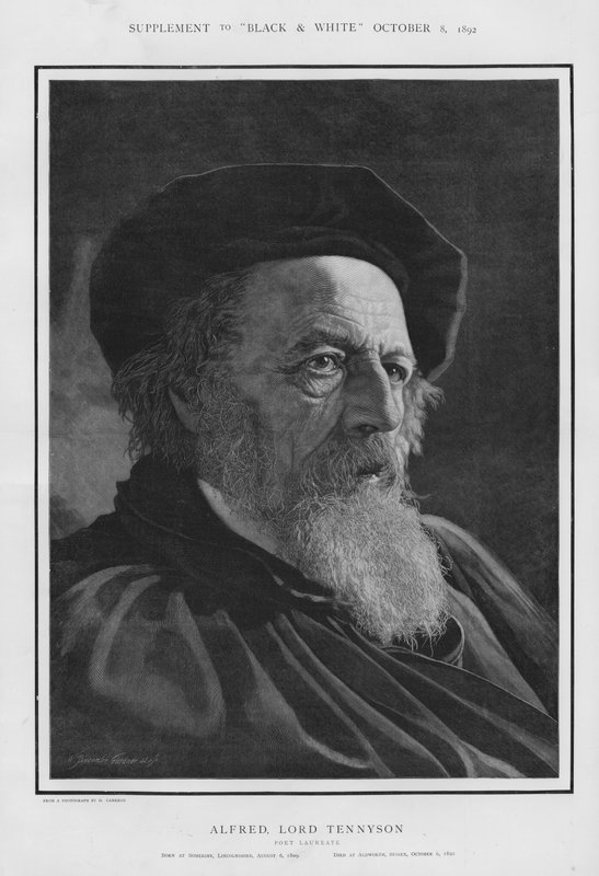 Alfred, Lord Tennyson, angol költő díjas (litho) alkotó: William Biscombe Gardner