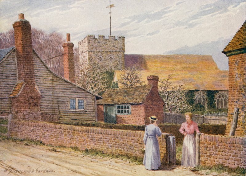 Appledore, Romney Marsh (színes litográfia) alkotó: William Biscombe Gardner