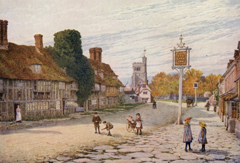 Biddenden (színes litográfia) alkotó: William Biscombe Gardner