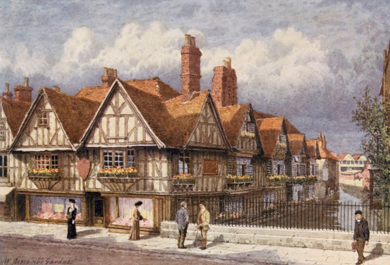 A Canterbury Weavers (színes litográfia) alkotó: William Biscombe Gardner