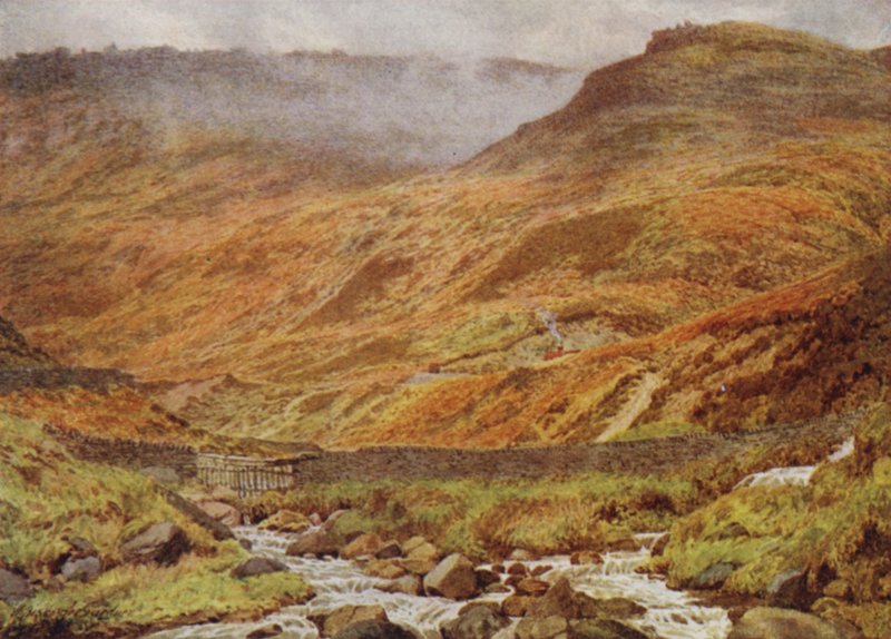 Felső Tor-sziklák Grindsbrookból, Edale közelében alkotó: William Biscombe Gardner